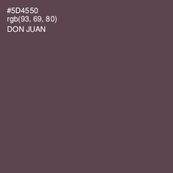 #5D4550 - Don Juan Color Image
